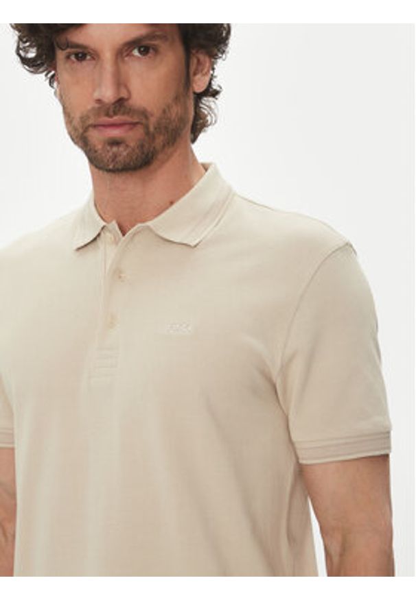 BOSS Polo Paddy 50469055 Beżowy Regular Fit. Typ kołnierza: polo. Kolor: beżowy. Materiał: bawełna