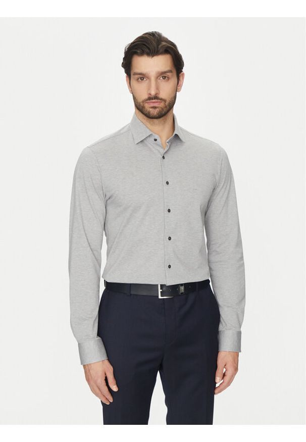 Michael Kors Koszula MD0MD91392 Szary Slim Fit. Kolor: szary. Materiał: bawełna