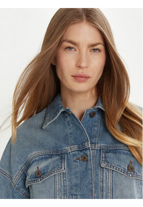 Weekend Max Mara Kurtka jeansowa Fiumana 2515041111 Niebieski Regular Fit. Kolor: niebieski. Materiał: bawełna
