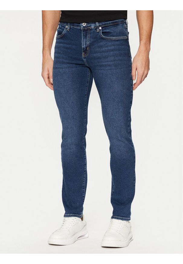 Karl Lagerfeld Jeans Jeansy A1M10005 Granatowy Skinny Fit. Kolor: niebieski