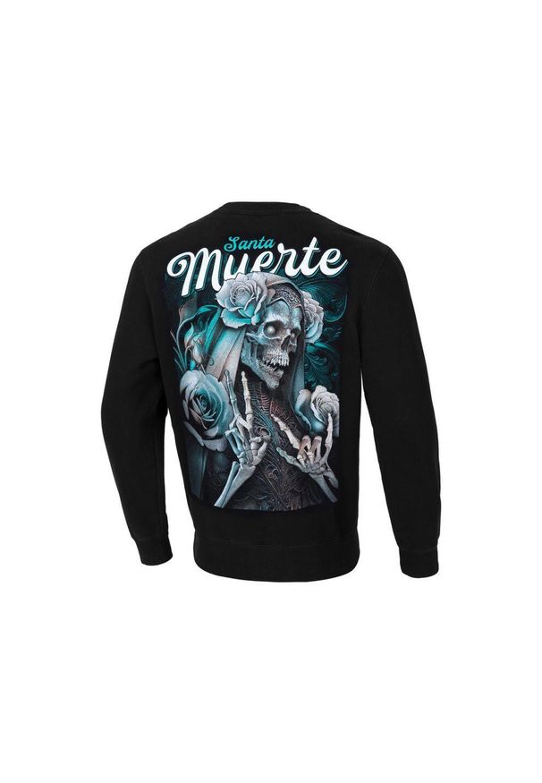 PITBULL - Bluza męska Pitbull Santa Muerte. Typ kołnierza: kaptur. Kolor: czarny