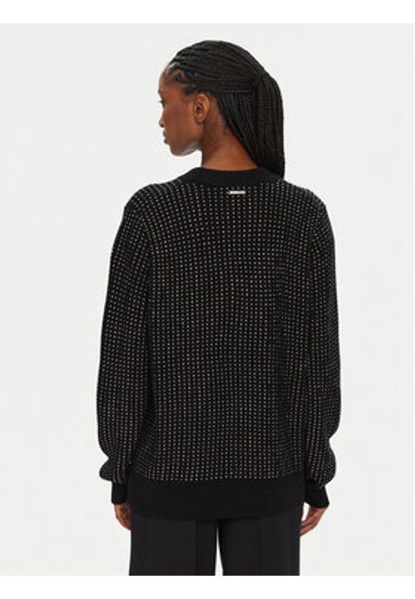 MICHAEL Michael Kors Sweter MF46124F2G Czarny Regular Fit. Kolor: czarny. Materiał: wełna