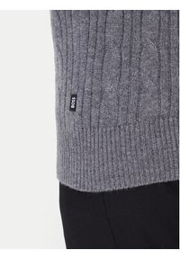 BOSS Sweter H-Hetico 50549975 Szary Regular Fit. Kolor: szary. Materiał: wełna #4