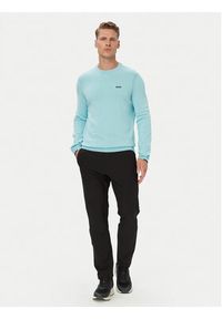 BOSS Sweter KN_Ever-X CN 50556145 Niebieski Regular Fit. Kolor: niebieski. Materiał: bawełna #3