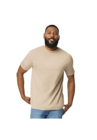 GILDAN - Koszulka Unisex Dla Dorosłych Softstyle Midweight. Kolor: beżowy. Sport: turystyka piesza #1