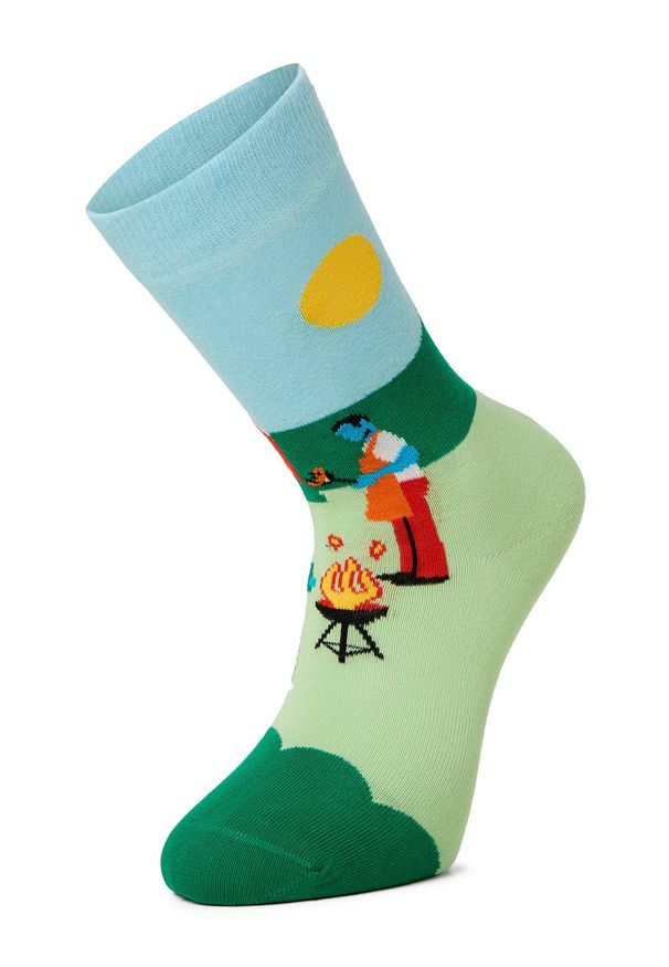 Happy-Socks - Happy Socks Skarpety Mężczyźni zielony|niebieski|czerwony wzorzysty, 36-40. Kolor: czerwony, niebieski, zielony, wielokolorowy. Materiał: dzianina