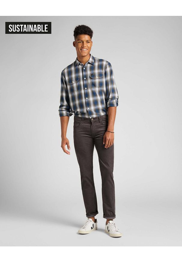 Lee - LEE DAREN MĘSKIE SPODNIE SZTRUKSOWE TURKISH COFFEE L707RL51 112118382. Materiał: sztruks