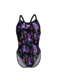 Damski kostium kąpielowy 1-częściowy Arena Xcro. Kolor: wielokolorowy, niebieski, fioletowy, różowy #1