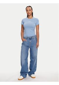 Tommy Jeans T-Shirt Essential DW0DW18397 Niebieski Slim Fit. Kolor: niebieski. Materiał: bawełna #3