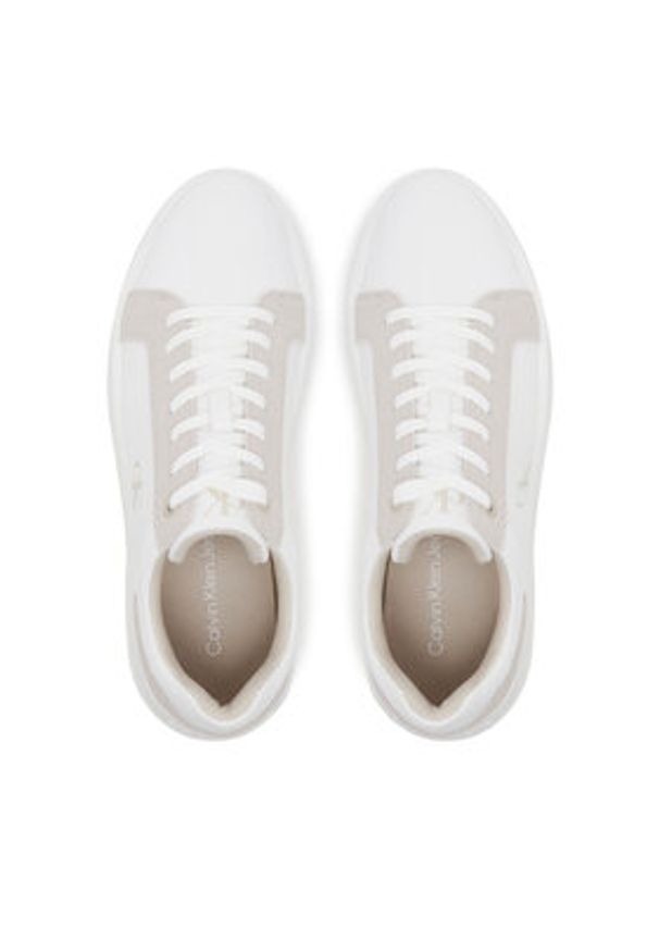 Calvin Klein Jeans Sneakersy Chunky Cupsole Mg Canvas YM0YM01219 Biały. Kolor: biały. Materiał: materiał