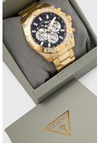 Guess zegarek męski kolor złoty. Kolor: złoty. Materiał: materiał #6
