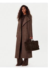 BARDOT - Bardot Trencz Kira Vegan Suede 57053JB4 Brązowy Regular Fit. Kolor: brązowy. Materiał: syntetyk #2