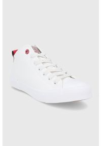 Cross Jeans Trampki kolor biały. Nosek buta: okrągły. Zapięcie: sznurówki. Kolor: biały. Materiał: guma #3