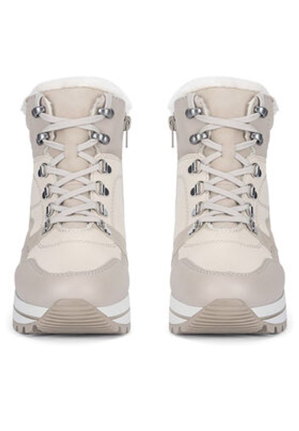 Rieker Sneakersy N4002-60 Beżowy. Kolor: beżowy. Materiał: skóra