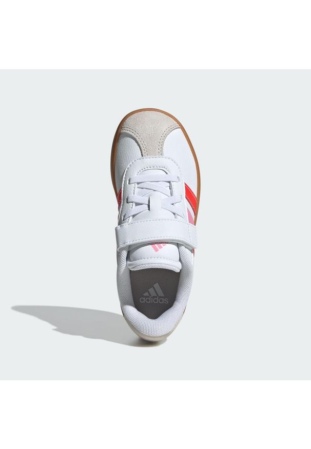 Adidas - Buty VL Court 3.0 Skateboarding Kids. Kolor: biały, czerwony, wielokolorowy, różowy. Materiał: zamsz. Wzór: gładki. Sport: skateboard