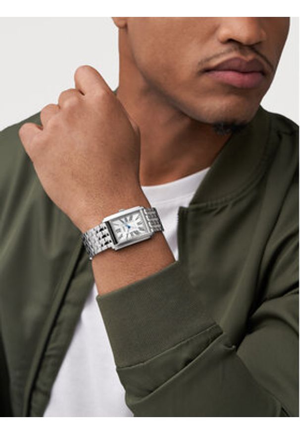 Fossil Zegarek Carraway FS6008 Srebrny. Kolor: srebrny