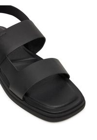 Calvin Klein Sandały Back Strap W/ Buckle HM0HM01736 Czarny. Kolor: czarny. Materiał: skóra #4