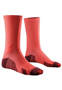 XBIONIC - Skarpety do biegania X-Socks Trail Run Discover Crew. Kolor: czerwony