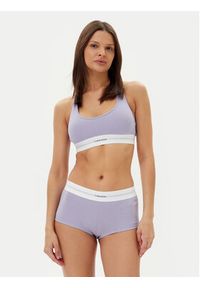 Calvin Klein Underwear Biustonosz top LV00QF8018 Fioletowy. Kolor: fioletowy. Materiał: bawełna #7