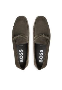 BOSS - Boss Mokasyny 50485520 Zielony. Kolor: zielony. Materiał: skóra #3