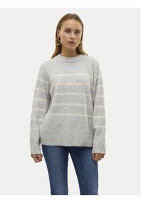 Vero Moda Sweter Flawless 10320487 Szary Loose Fit. Kolor: szary. Materiał: syntetyk #1