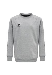 Dziecięca bluza bawełniana Hummel Move Grid. Kolor: szary. Materiał: bawełna