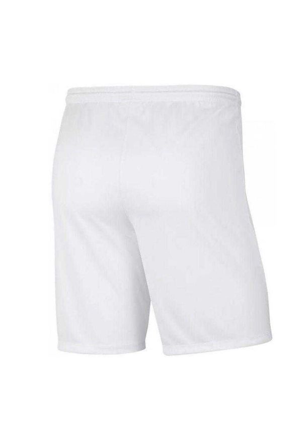 Nike - Spodenki Dziecięce Dry Park III DriFIT. Kolor: biały. Styl: sportowy. Sport: turystyka piesza