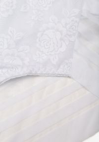 Renee - Białe Siateczkowe Majtki Figi High Waist z Koronkowymi Zdobieniami Heylih. Stan: podwyższony. Kolekcja: plus size. Kolor: biały. Materiał: koronka. Wzór: aplikacja #3