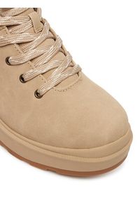 skechers - Skechers Botki Park City 168087/NAT Beżowy. Kolor: beżowy. Materiał: skóra #5