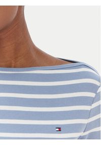TOMMY HILFIGER - Tommy Hilfiger Bluzka New Cody WW0WW40589 Błękitny Slim Fit. Kolor: niebieski. Materiał: bawełna #3