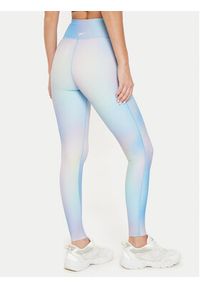 Reebok Legginsy Lux Bold ACP Tight 100075368 Niebieski Slim Fit. Kolor: niebieski. Materiał: syntetyk