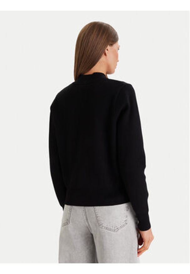 Morgan Kardigan 252-MTEDDY Czarny Regular Fit. Kolor: czarny. Materiał: wiskoza, syntetyk