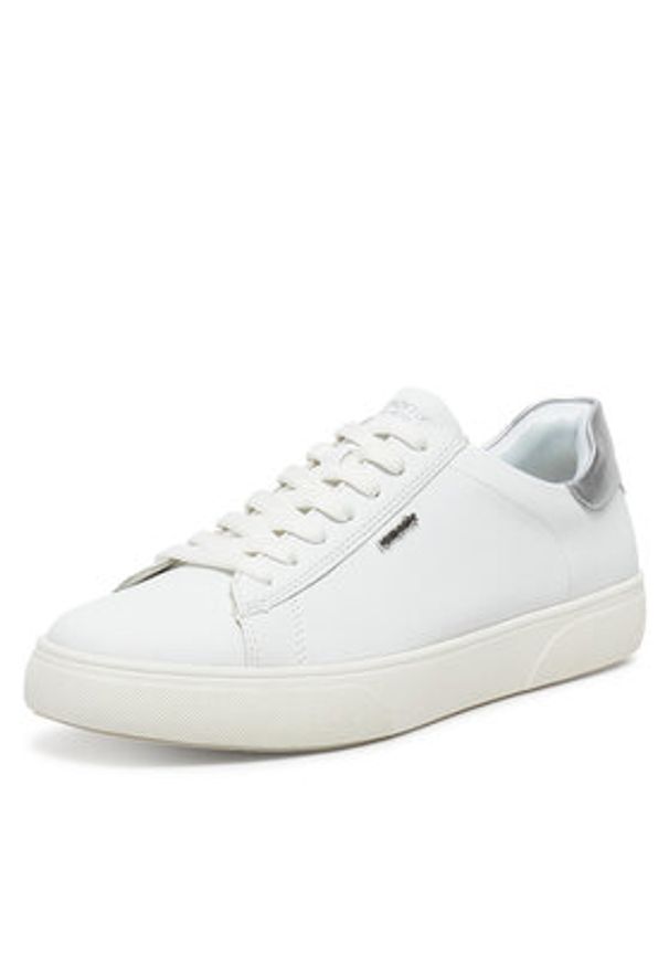 Remonte Sneakersy D2J00-80 Biały. Kolor: biały. Materiał: skóra