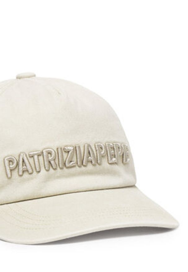 Patrizia Pepe Czapka z daszkiem 8F0108/A708-W411 Beżowy. Kolor: beżowy. Materiał: bawełna