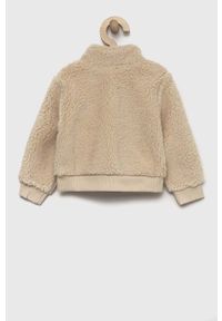 United Colors of Benetton bluza dziecięca kolor beżowy. Okazja: na co dzień. Typ kołnierza: kaptur. Kolor: beżowy. Styl: casual #3