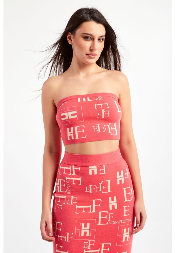 Elisabetta Franchi - TOP ELISABETTA FRANCHI. Materiał: wiskoza, dzianina