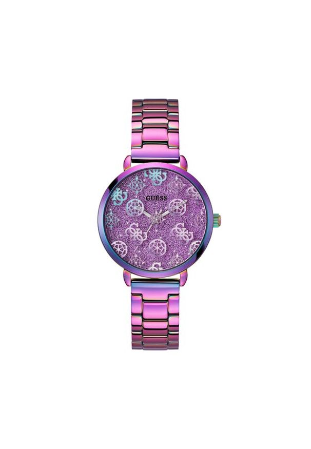 Guess Zegarek Sugarplum GW0670L3 Fioletowy. Kolor: fioletowy