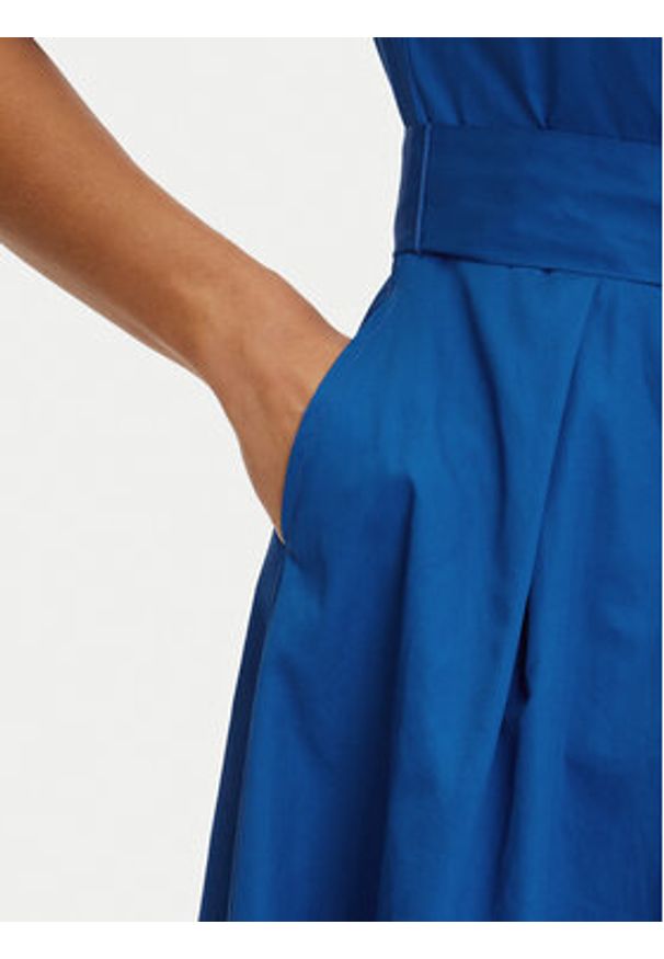 Tatuum Sukienka koszulowa Niki T2503.205 Niebieski Regular Fit. Kolor: niebieski. Materiał: bawełna. Typ sukienki: koszulowe