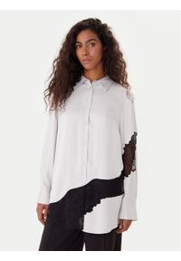 BOSS Koszula Belacey 50546595 Szary Regular Fit. Kolor: szary. Materiał: wiskoza
