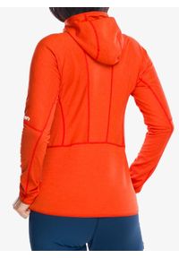 Bluza z kapturem damska Hannah Meda Hoody. Typ kołnierza: kaptur. Kolor: pomarańczowy. Sezon: zima. Sport: narciarstwo