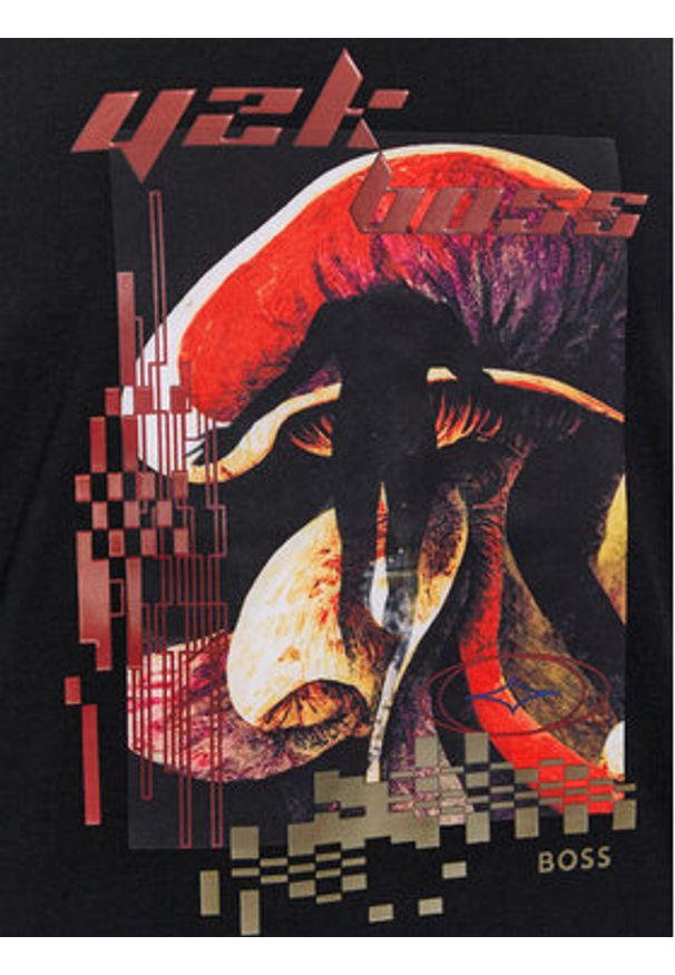 BOSS - Boss T-Shirt Teemushroom 50509892 Czarny Regular Fit. Kolor: czarny. Materiał: bawełna