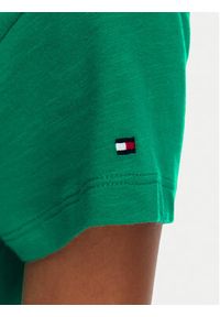 TOMMY HILFIGER - Tommy Hilfiger T-Shirt WW0WW48702 Zielony Slim Fit. Kolor: zielony. Materiał: bawełna #5