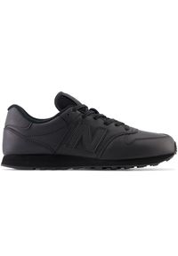 Buty unisex New Balance GM500ZB2 – czarne. Okazja: na co dzień. Kolor: czarny. Materiał: guma, materiał, tworzywo sztuczne. Szerokość cholewki: normalna