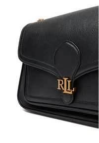 Lauren Ralph Lauren - LAUREN RALPH LAUREN Torebka 431974551001 Czarny. Kolor: czarny. Materiał: skórzane #5