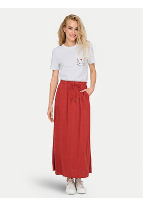 only - ONLY T-Shirt Polly 15317989 Biały Regular Fit. Kolor: biały. Materiał: bawełna