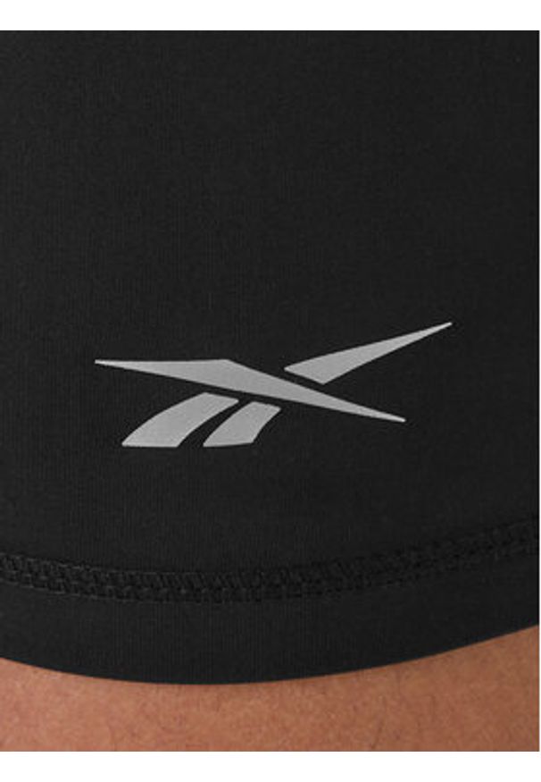 Reebok Szorty sportowe RK25600CCM Czarny Slim Fit. Kolor: czarny. Materiał: syntetyk