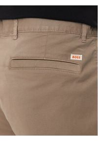 BOSS - Boss Szorty materiałowe Chino-Slim 50513026 Brązowy Slim Fit. Kolor: brązowy. Materiał: bawełna #4