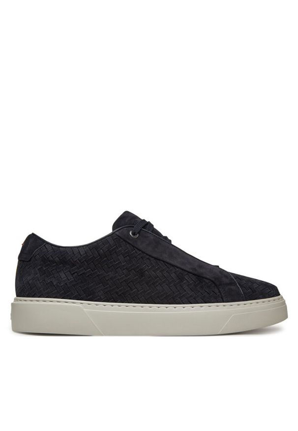 BOSS Sneakersy Gary Tenn Sdbuwv 50538983 Granatowy. Kolor: niebieski. Materiał: skóra, zamsz