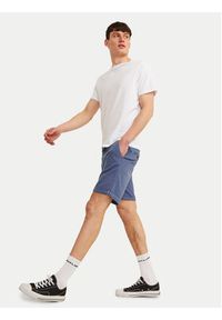 Jack & Jones - Jack&Jones Szorty materiałowe Fury 12206889 Niebieski Regular Fit. Kolor: niebieski. Materiał: bawełna #5