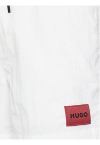 Hugo - HUGO Szorty kąpielowe Dominica 50493450 Biały Regular Fit. Kolor: biały. Materiał: syntetyk #6